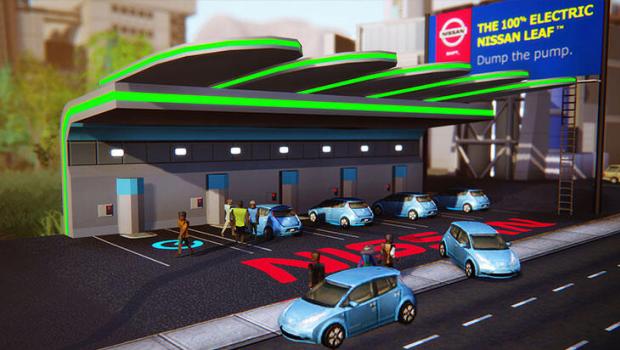 Nissan-Leaf-SimCity