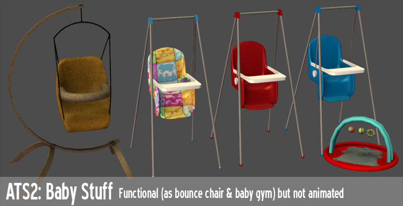 Functional Baby  Stuff by Sandy Liquid Sims