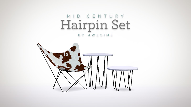 Mid Century Hairpin Set - Download