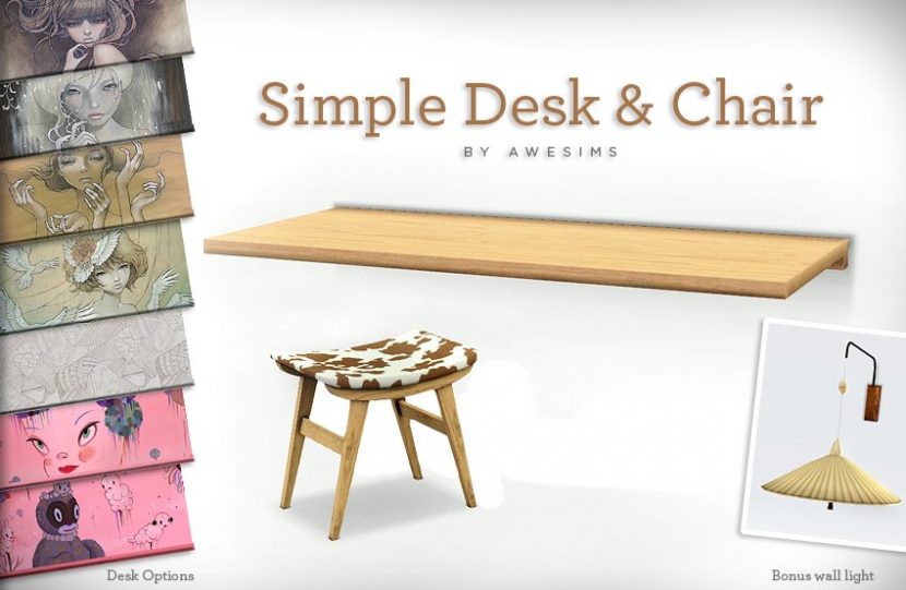 Simple Desk and Chair - Download