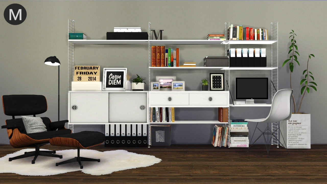 String Shelf System by MAXIMS Liquid Sims