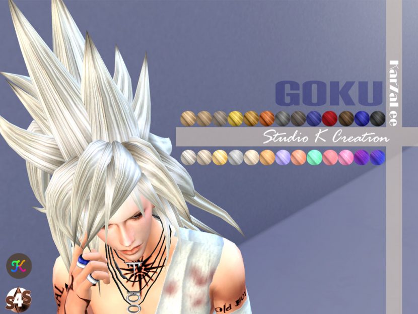 Unisex Goku Hair by Karzalee - Liquid Sims