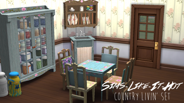 Country Livin’ Dining Conversion by Sims-Like-It-Hot - Liquid Sims