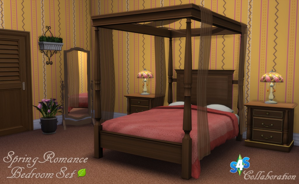 Spring Romance Bedroom by Sims 4 Studio Liquid Sims