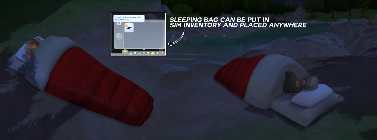 'Snug as a Slug' Functional Sleeping Bag by Pickypikachu Liquid Sims
