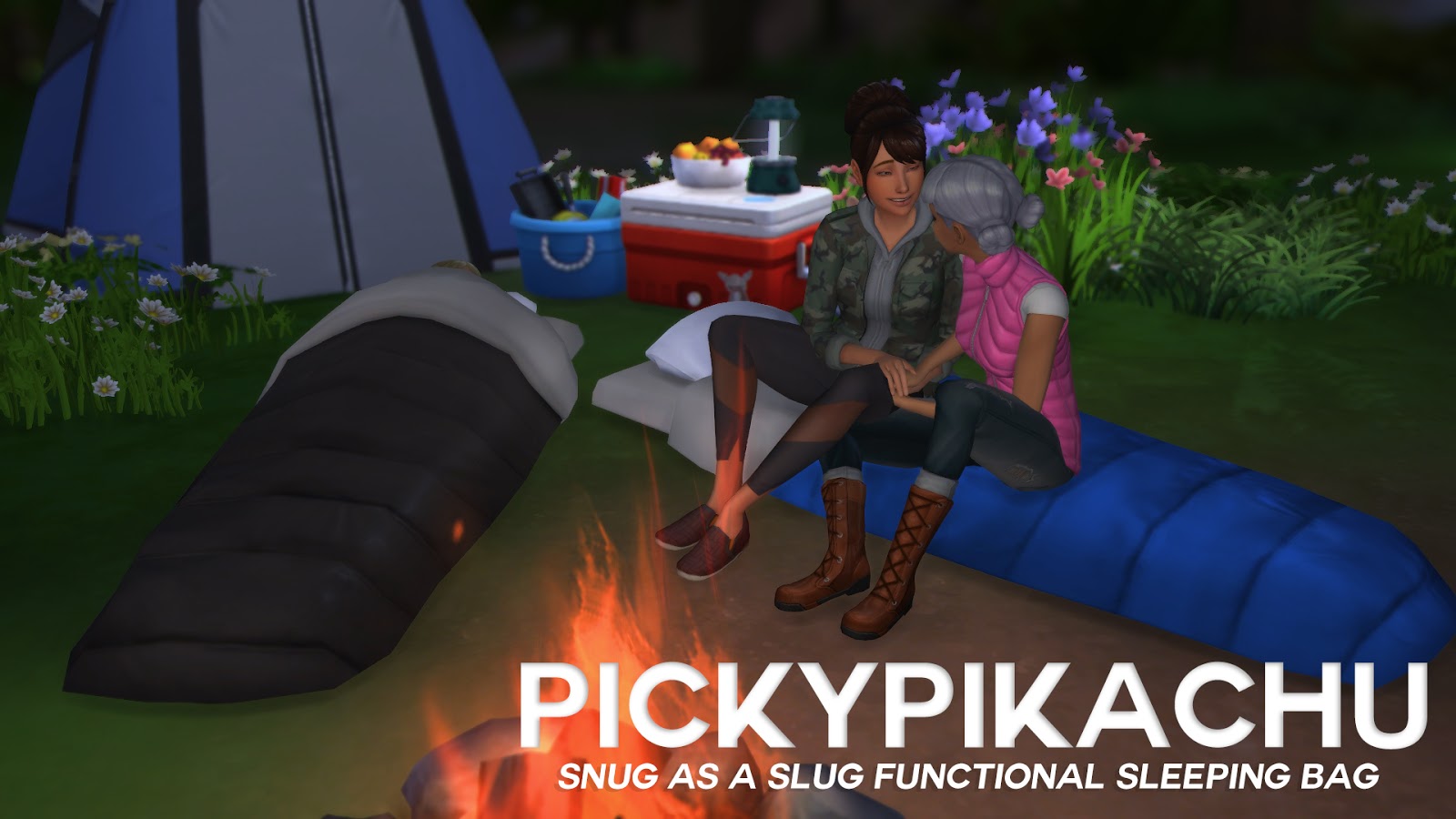 'Snug as a Slug' Functional Sleeping Bag by Pickypikachu Liquid Sims