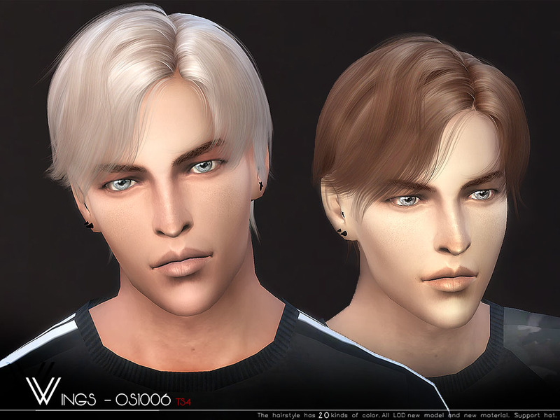 Male Hair 1006 by wingssims - Liquid Sims