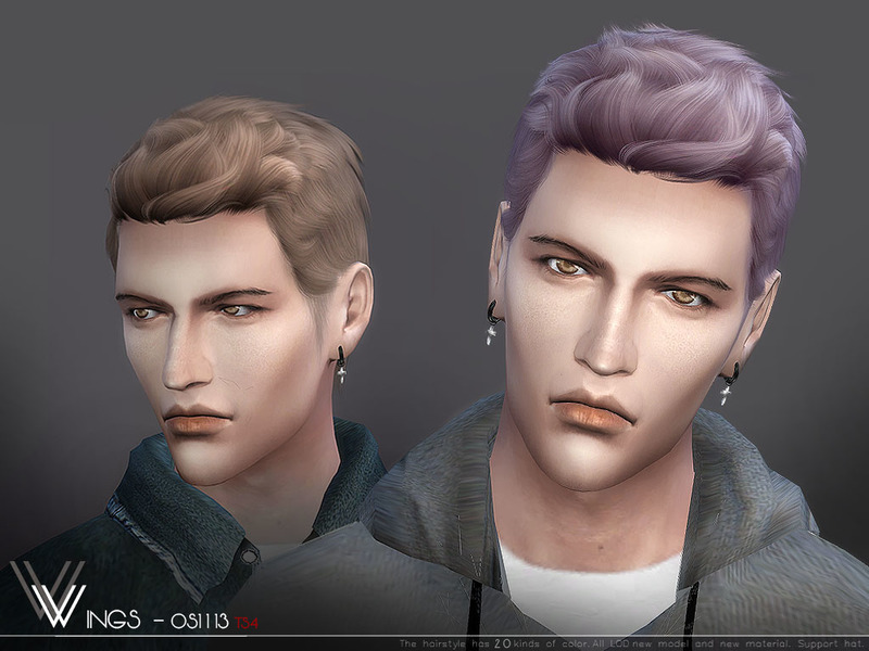 Male Hair 1113 By Wingssims Liquid Sims