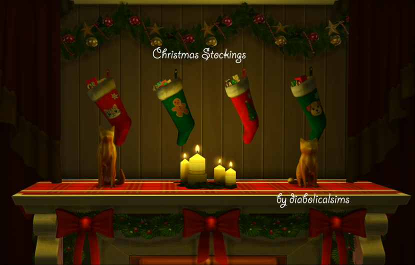 Christmas Stockings by diabolicallime - Liquid Sims