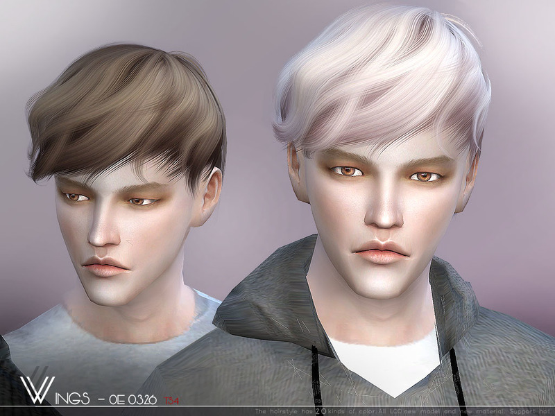 Male Hair 326 by wingssims - Liquid Sims