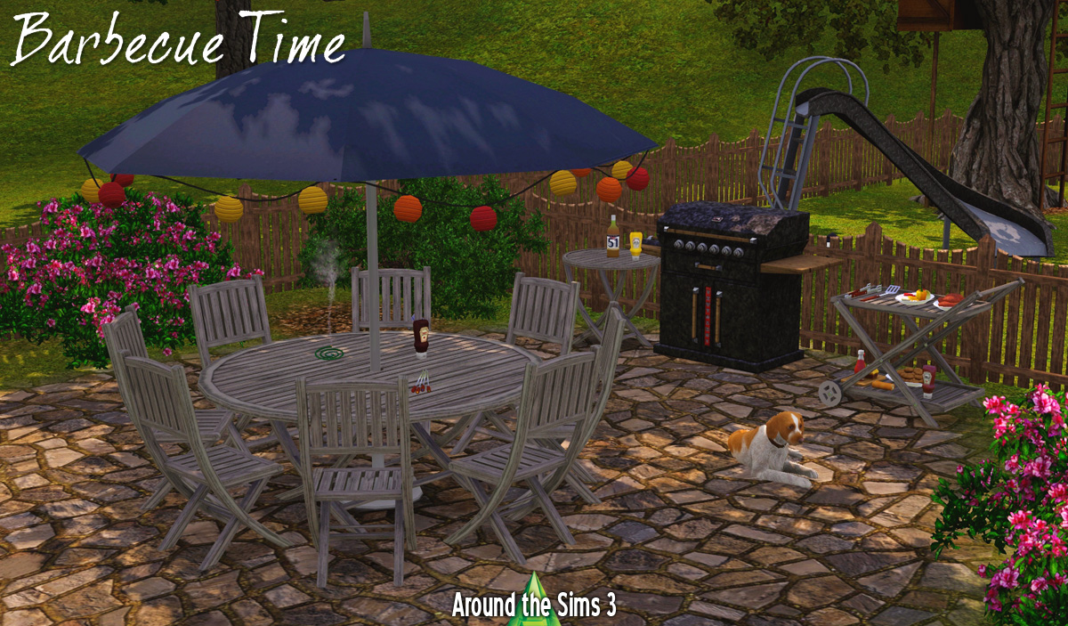 'Barbecue Time' Outdoor Set by Sandy Liquid Sims