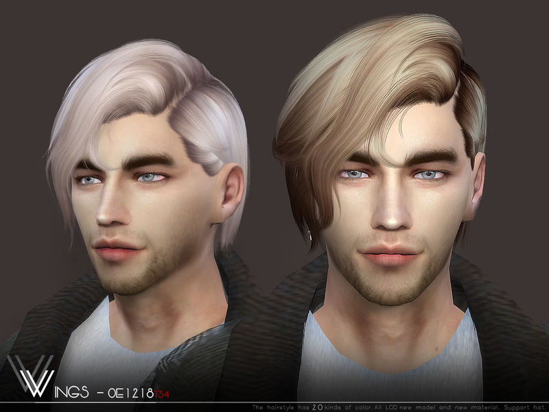 Male Hair Oe1218 By Wingssims Liquid Sims