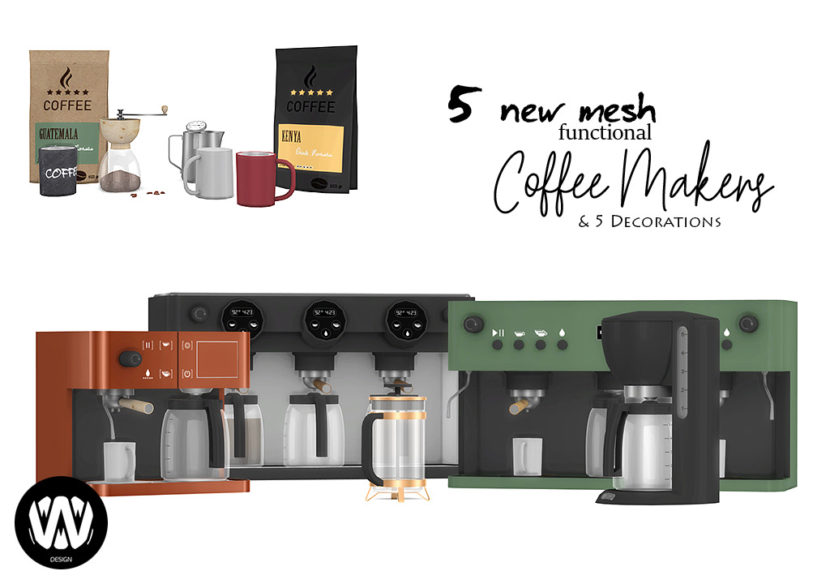 Coffee Makers by wondymoon Liquid Sims