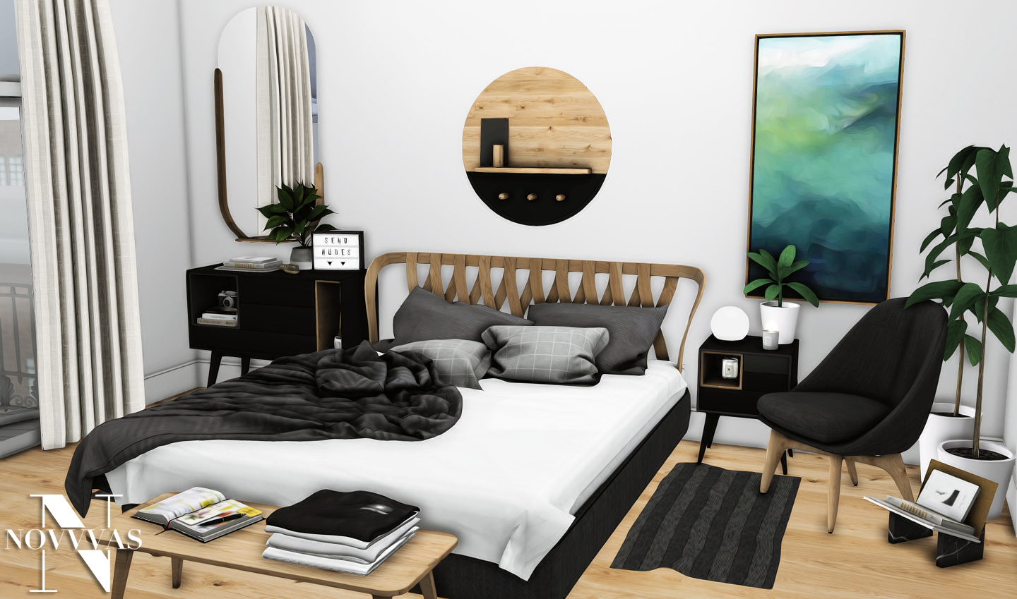 Random Bedroom Set By Novvvas Liquid Sims