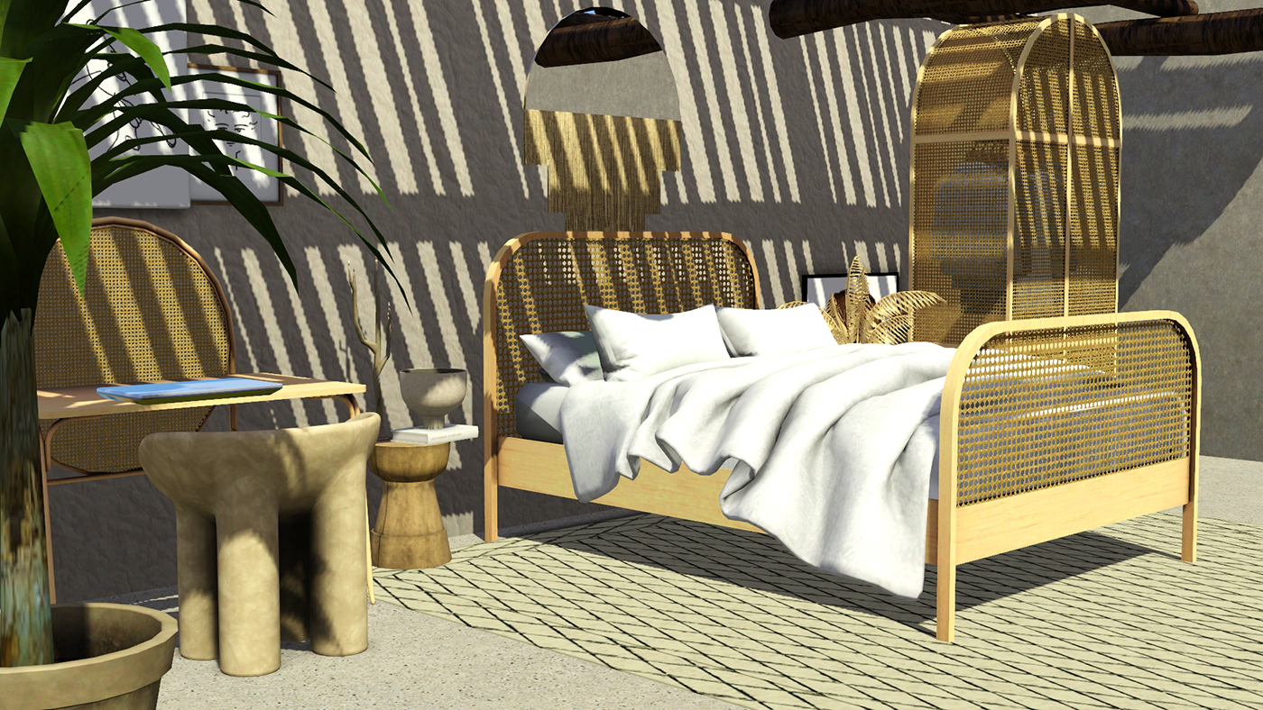 Rattan Furniture Set by enable_llamas - Liquid Sims