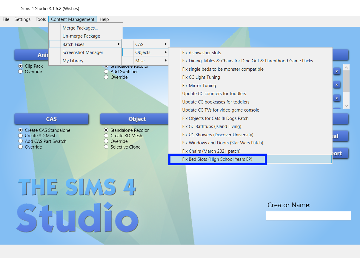 how to use sims 4 studio to fix broken cc