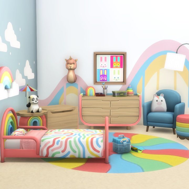 Over The Rainbow Childrens Bedroom By Peacemaker Ic Liquid Sims