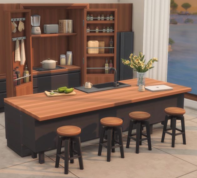 David's Apartment Kitchen by Pierisim Liquid Sims